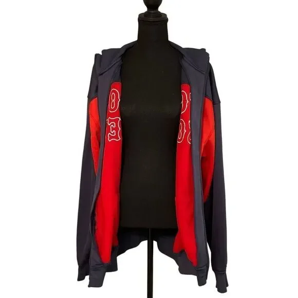 Stitches Boston Red Sox Men’s MLB Full Zip Bullpen Jacket - Picture 5 of 10